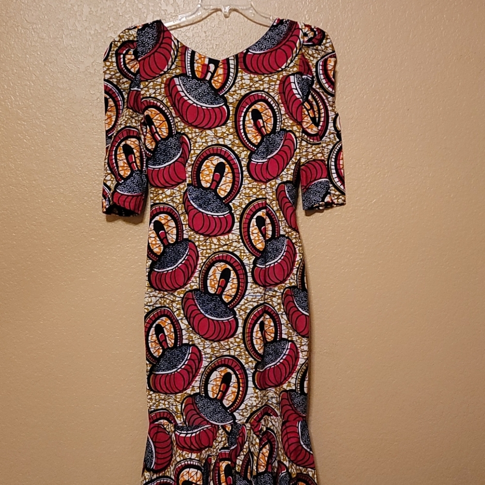 Hand made African print dress - Picture 5 of 11